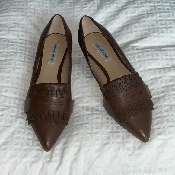 Saks Fifth Avenue, 7M, Brown Saks Fifth Avenue | Shoes | Saks Fifth Avenue Mens Leather  main image 4